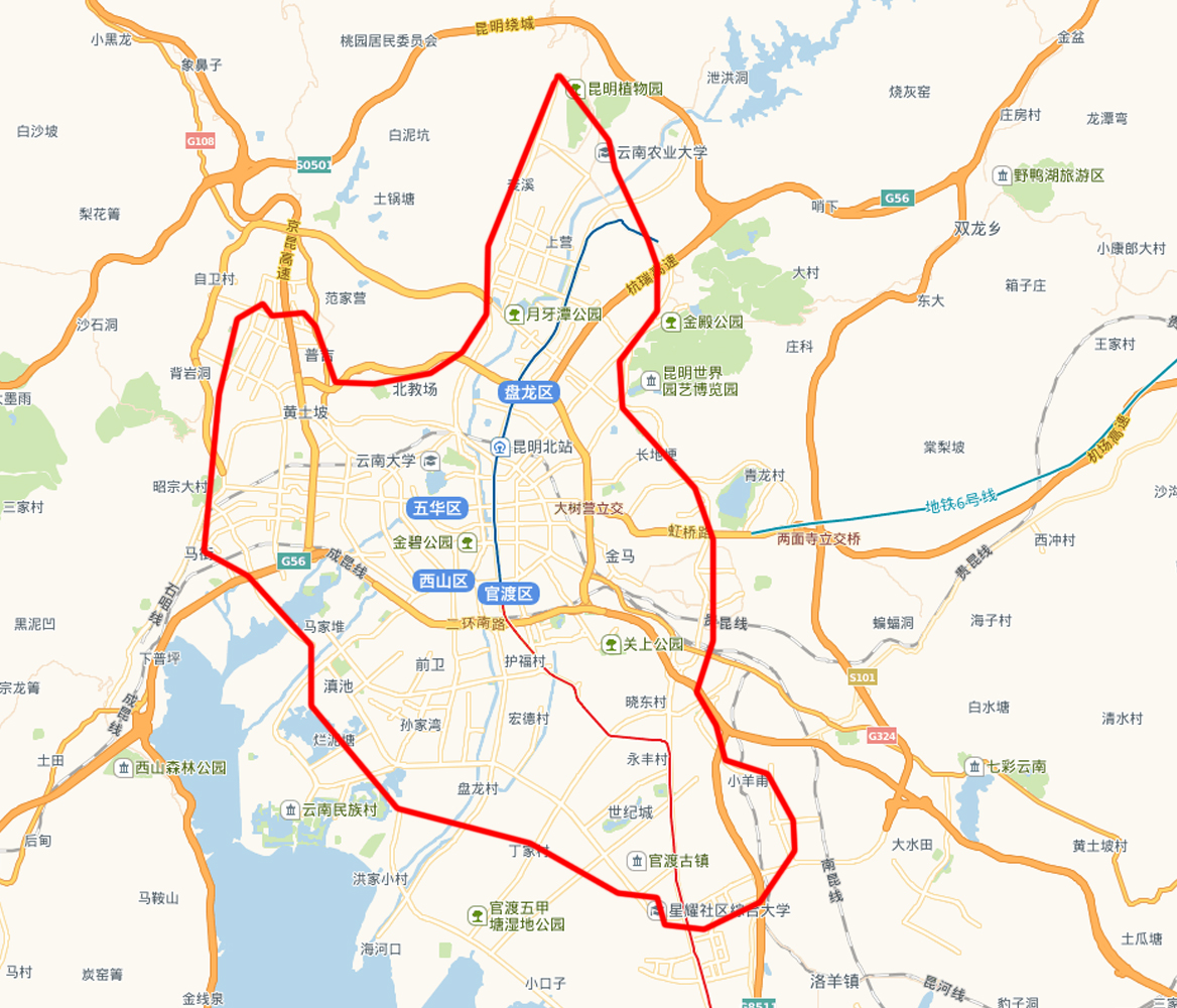 服务范围地图