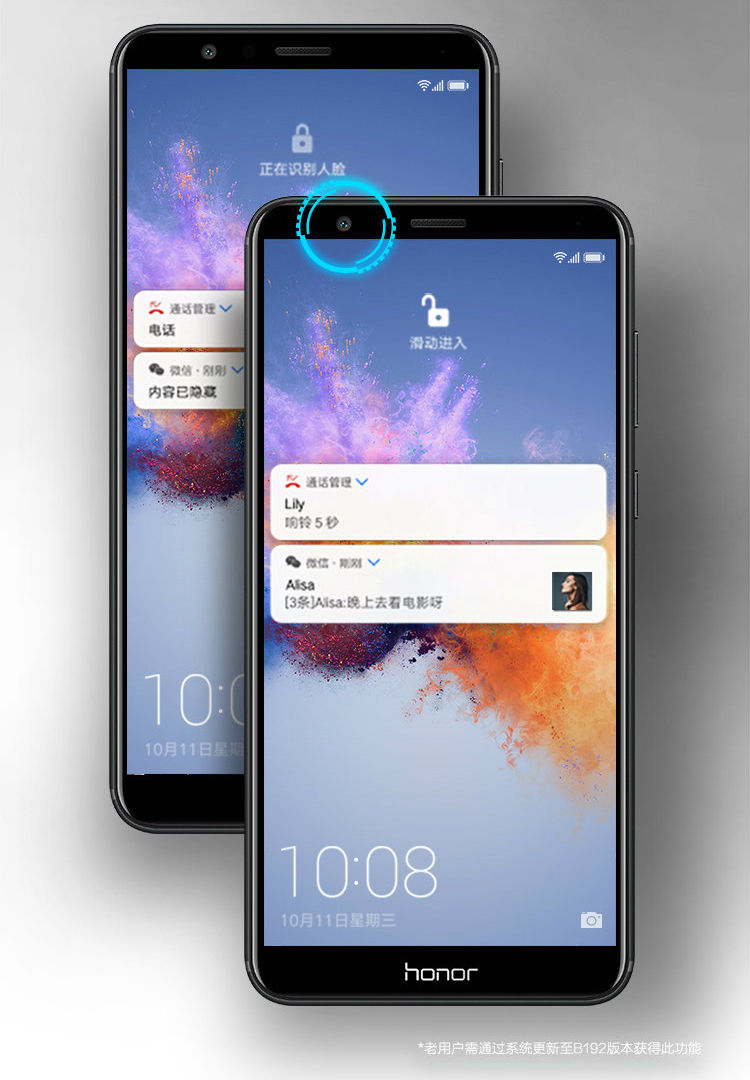 华为 荣耀畅玩7x(bnd-al10)全网通标配版极光蓝 4gb 32gb