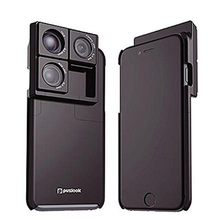 【Puzlook苹果iPhone6\/6s镜头滑块手机壳 黑色