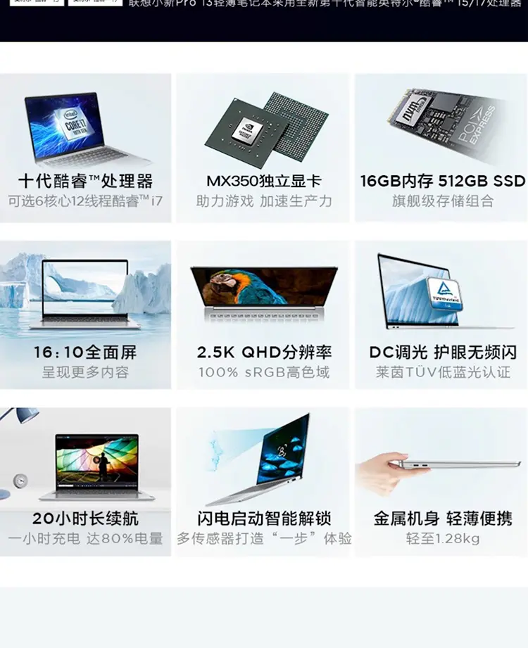 联想小新13pro2020配置图片