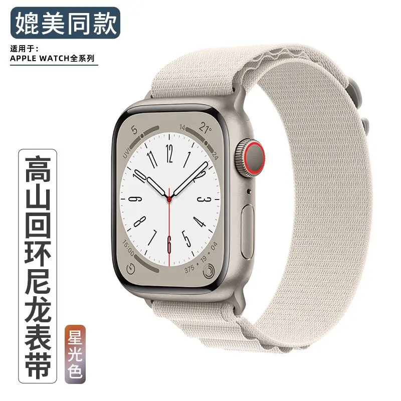 苹果Apple Watch Series 8 铝金属系列GPS版45毫米午夜色铝金属表壳午夜 