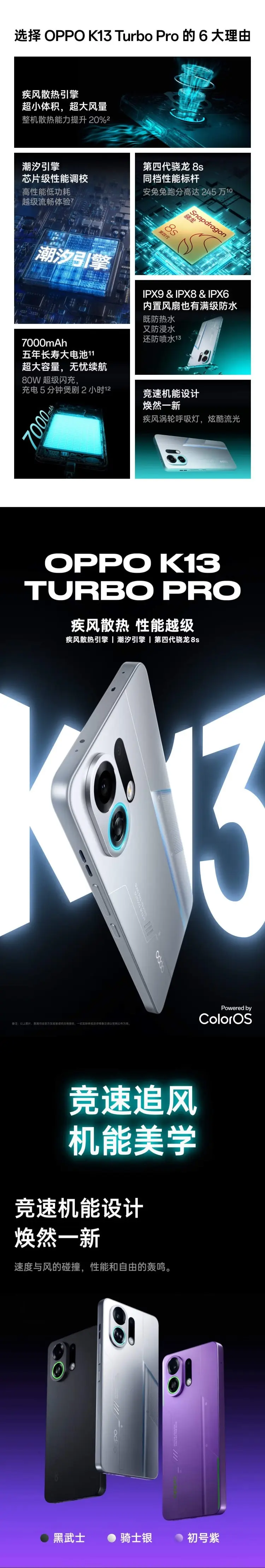 OPPO K13 Turbo Pro全网通5G版初号紫12GB+256GB OPPO K13 Turbo Pro全