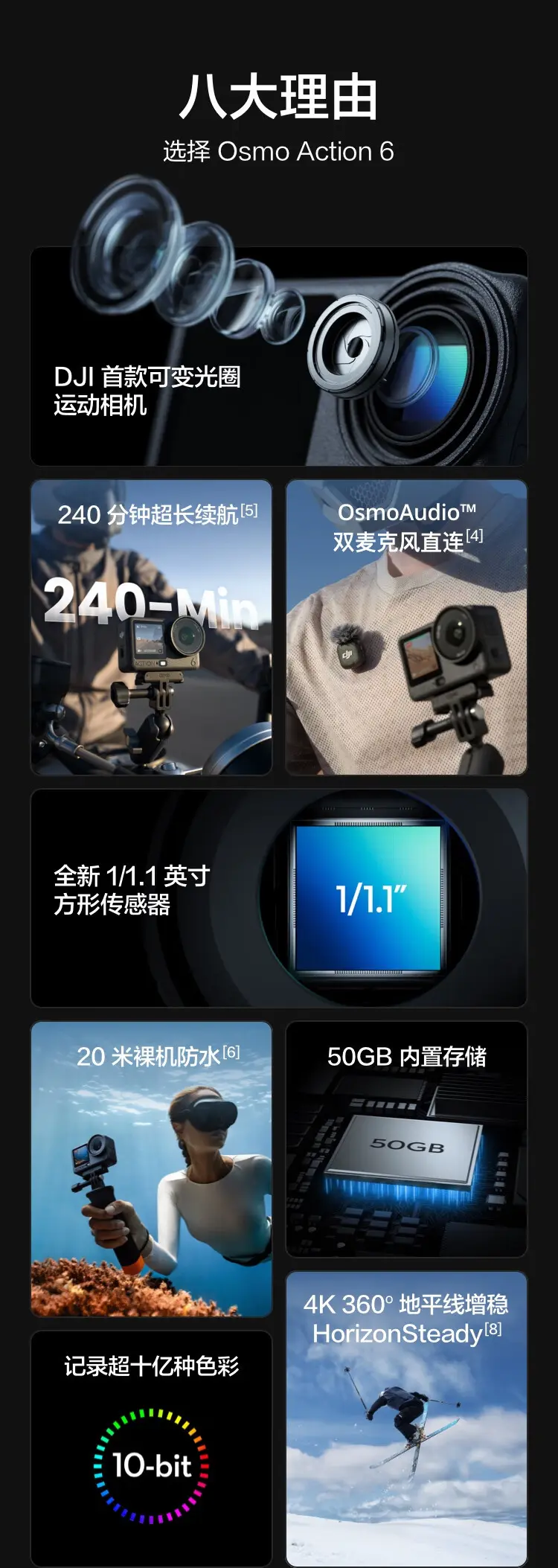 大疆 DJI Osmo Action 6