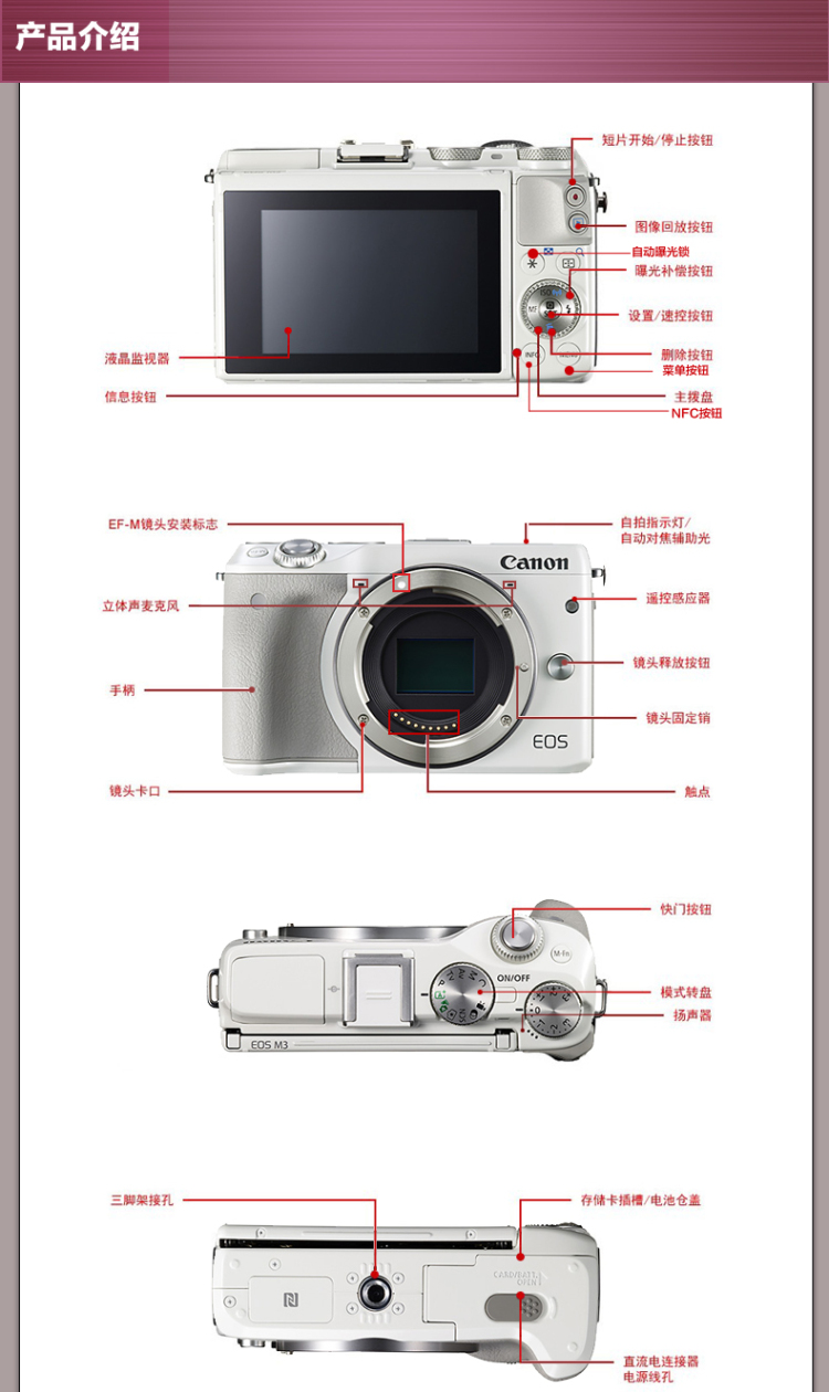 佳能微单m3使用教程图片