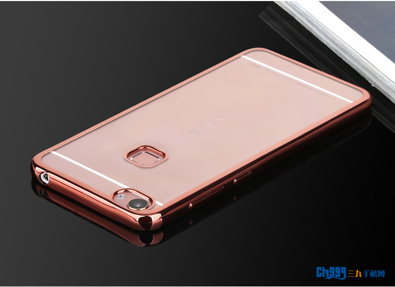 【飞尚vivox6plus/x6splustpu软壳透明电镀保护壳玫瑰