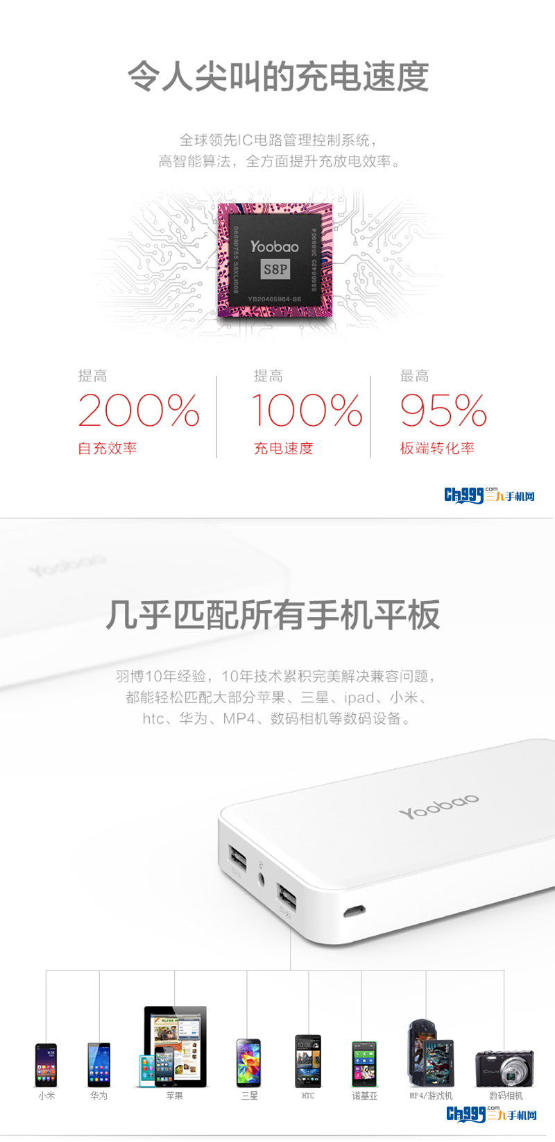 【羽博20000mahs8plus双输出大容量移动电源】羽博20000mahs8plus双