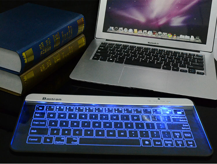 bastron触控二代透明玻璃键盘-蓝牙版蓝牙键盘