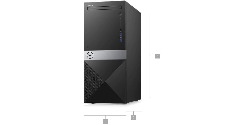 【戴尔vostro3670主机i3-8100 4g 1tb 】戴尔vostro3670主机i3-8100