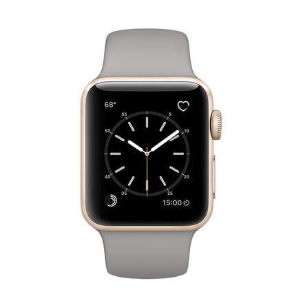 apple watch series 1标准版38毫米 金色铝金属 砖青色运动型表带