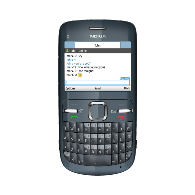 诺基亚 c3-00 紫色行货